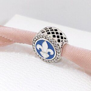 Pandora New Orleans Saints NFL Logo Charm Bead S925 Silver with box